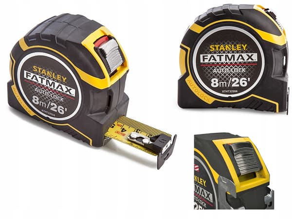 Stanley FatMax Autolock Mätband 8m Gul
