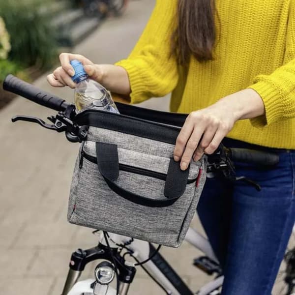 Klickfix Roomy Ohjaustasku Hopea 4L