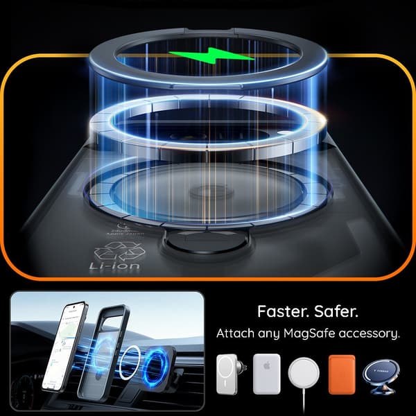 Torras Ostand Pro Series iPhone 17 Pro sort