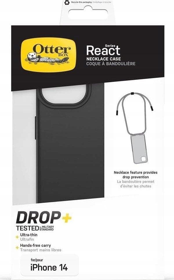 OtterBox React Coque Protection iPhone 14 Noir