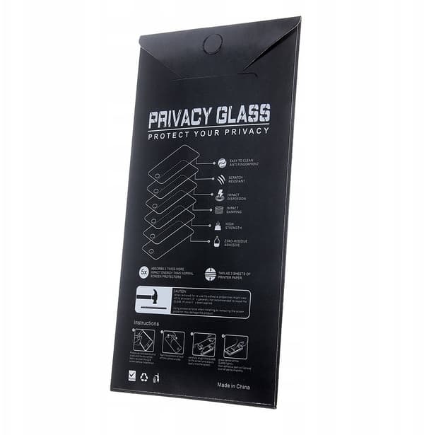 braders Privacy Tempered Glass Anti-Spy Black