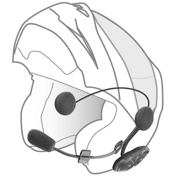 Interphone Cellularline Active Duo musta intercom