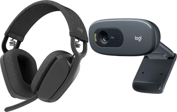 Logitech Zone Vibe 100 hörlurar med Bluetooth multipoint och brusreducering