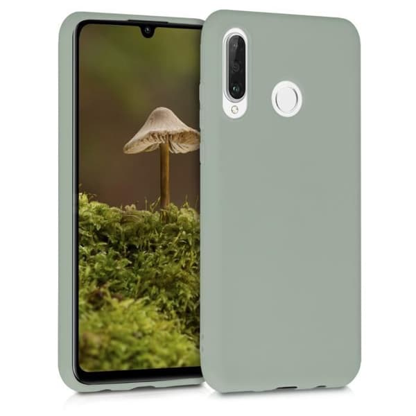 kwmobile Huawei P30 Lite TPU mobilskal Grå-Grön