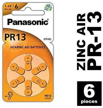 Panasonic PR13 Orange Zinc-Air Batterier (Pack om 6)