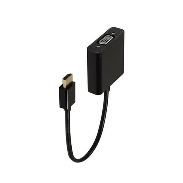 accsup hdmi til vga adapter 20 cm sort