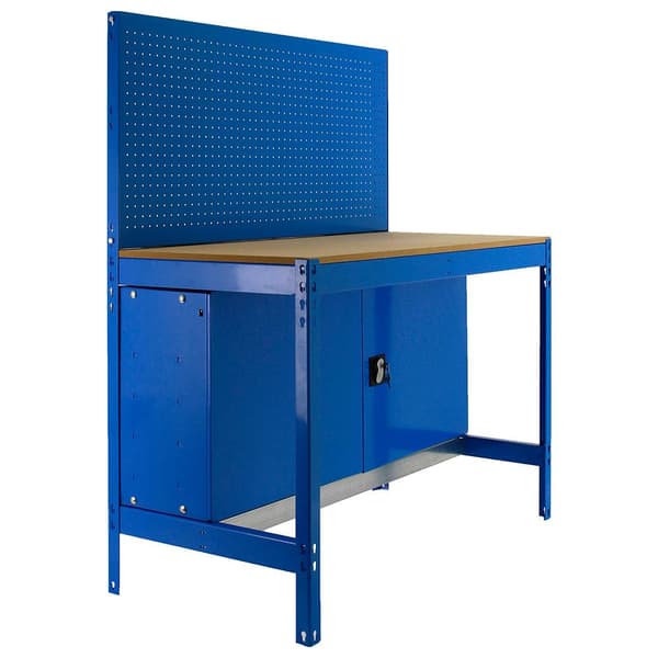 Simonrack bt2 cabinet 900 blå/trä