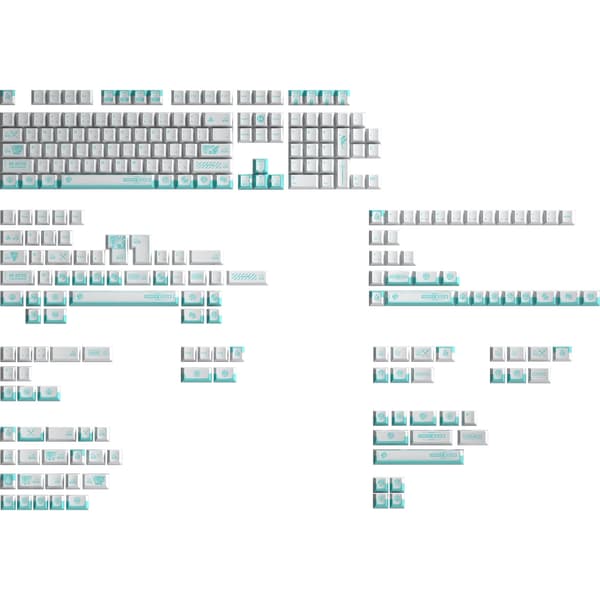HYTE Firefly Keycap Set White/Turquoise