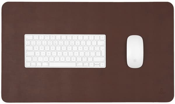 Baltan balt-mp-002-03 musemåtte i mørkebrunt læder 60x35cm
