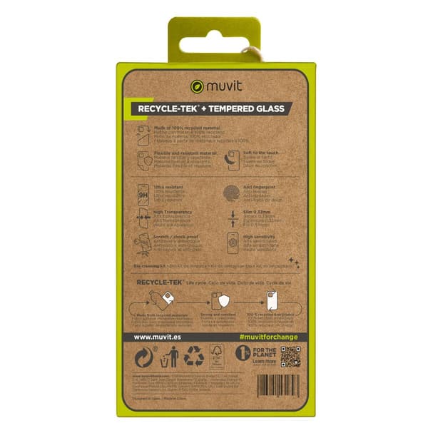 Muvit for change Transparent iPhone 15 Pro mobilskal