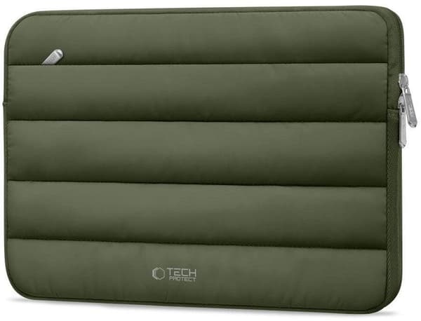 Tech-Protect Fluffy laptopväska i vert armée