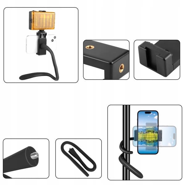 PULUZ pu882b fleksibel monopod 44 cm sort