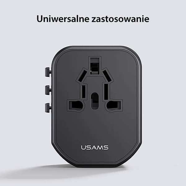USAMS T59 matkaliitin 20W 4i1 2xUSB ja 1xUSB-C