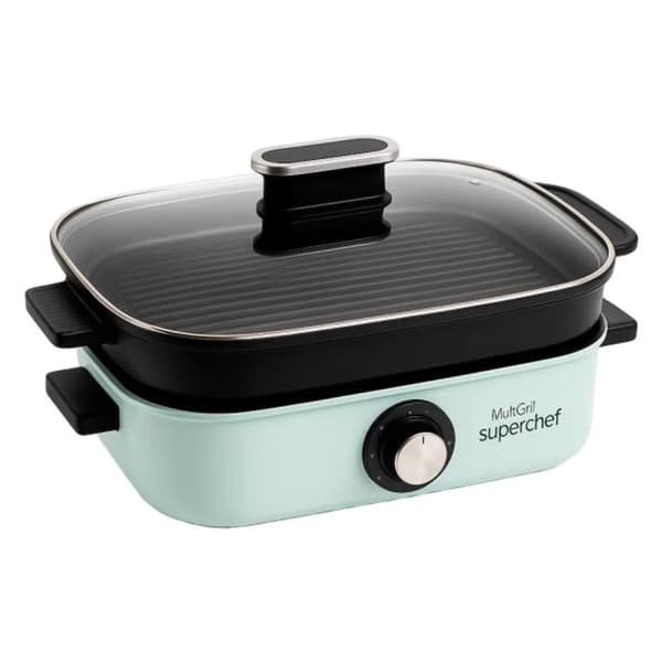 superchef MG720 elektrisk grill 1700W Sølv