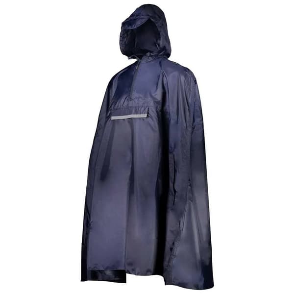 CMP 38X7967 poncho cape fix hætte regnponcho sort/blå