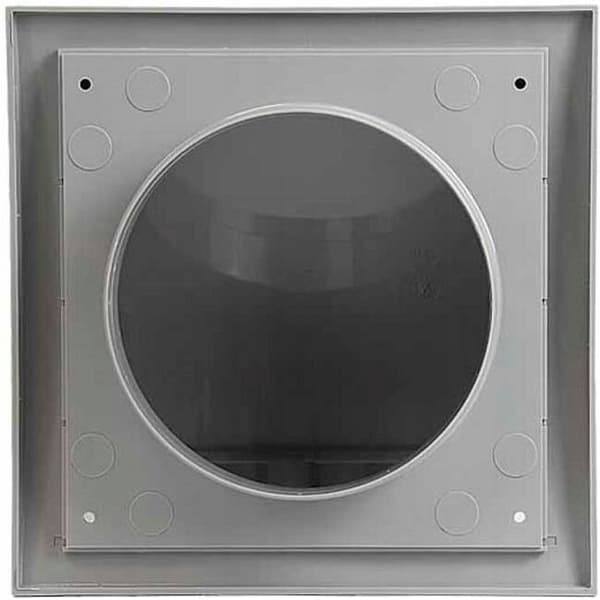 europlast ventilationsgitter plast 190x190mm 125mm ext grå