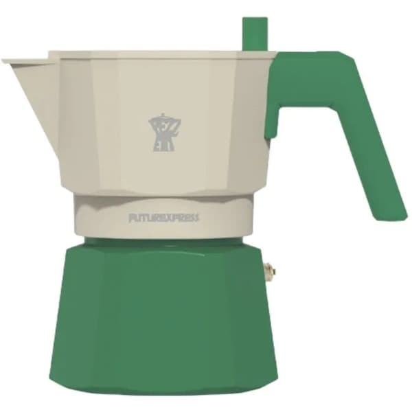 Pezzetti Futurexpress kaffemaskine aluminium 6 kopper grøn