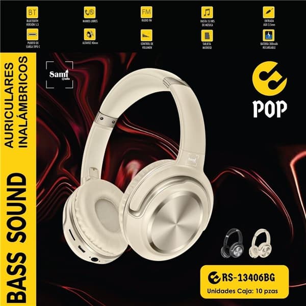 Sami Pop langattomat kuulokkeet Beige