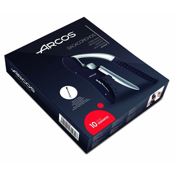 Arcos 604700 korkskruv manuel i zink og ABS sort/sølv