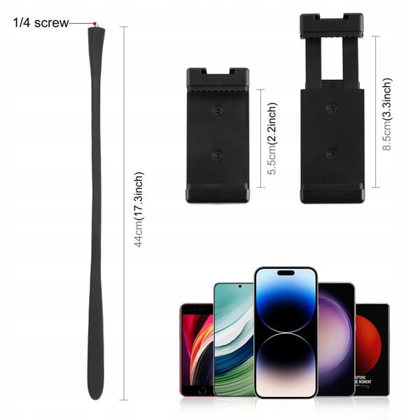 PULUZ pu882b fleksibel monopod 44 cm sort