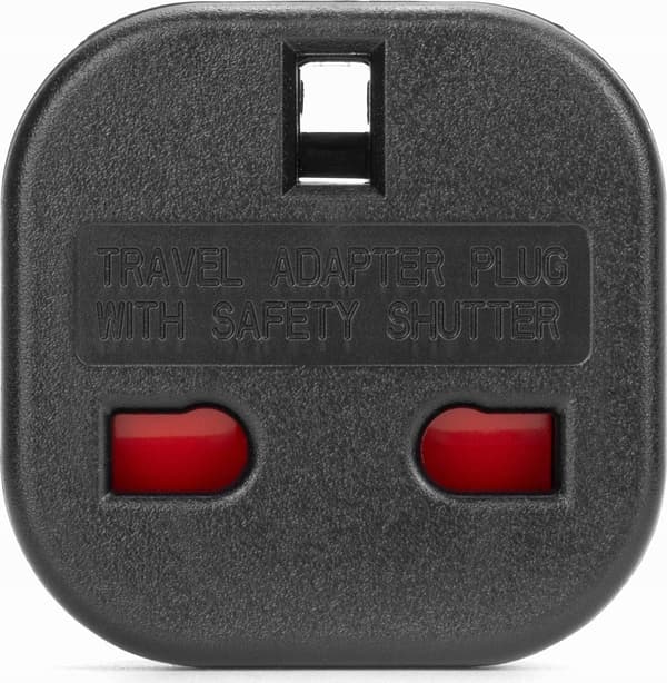 Montis mt-122-c rejseadapter AC-stik sort