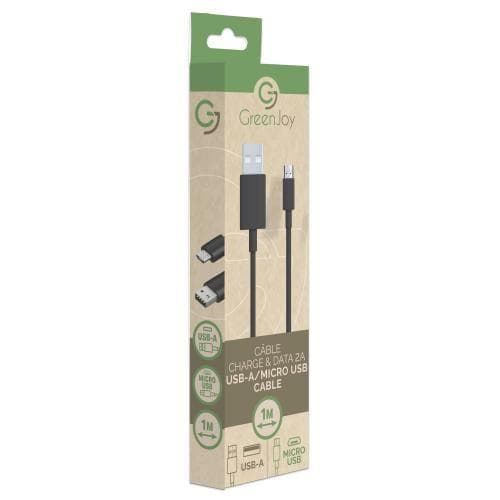 greenjoy Câble Micro USB 1 m noir 2A