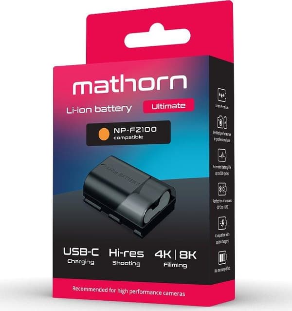Mathorn MB-224 2600mAh batteri sort
