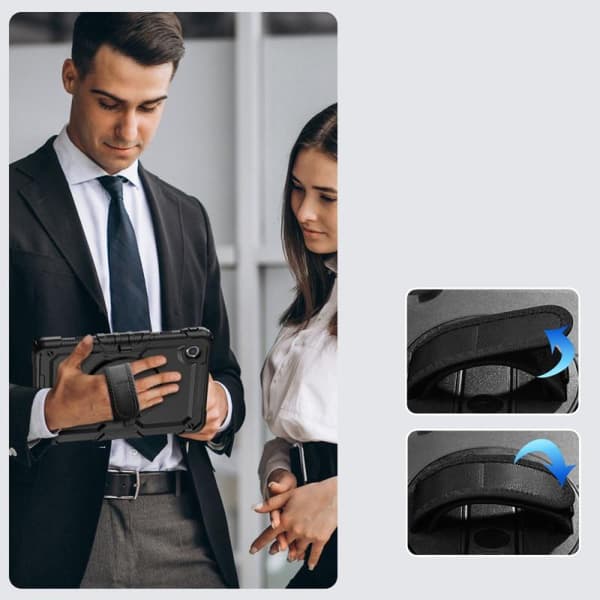 Tech-Protect Solid360 kotelo Lenovo Tab M11:lle, musta
