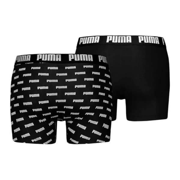 PUMA everyday aop print boxers sorte 2-pak