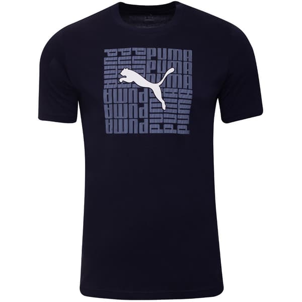 PUMA graphic box t-shirt blå