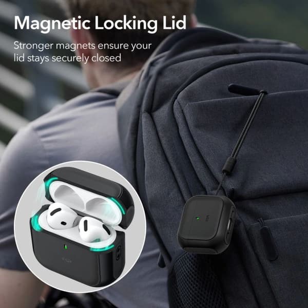 ESR Orbit HaloLock Etui MagSafe til Apple AirPods 4 Sort