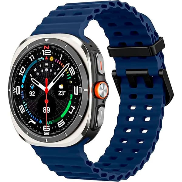 CrocoCase galaxy watch ultra rem blå