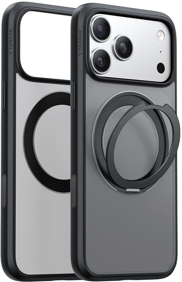 Torras Ostand Pro Series iPhone 17 Pro sort