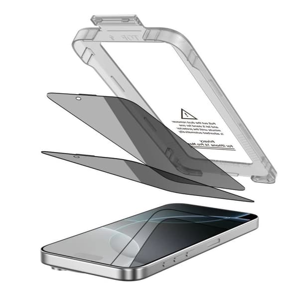 Tech-Protect Quick Set Spy+ Privacy Glass 2-pack til iPhone 16 Pro