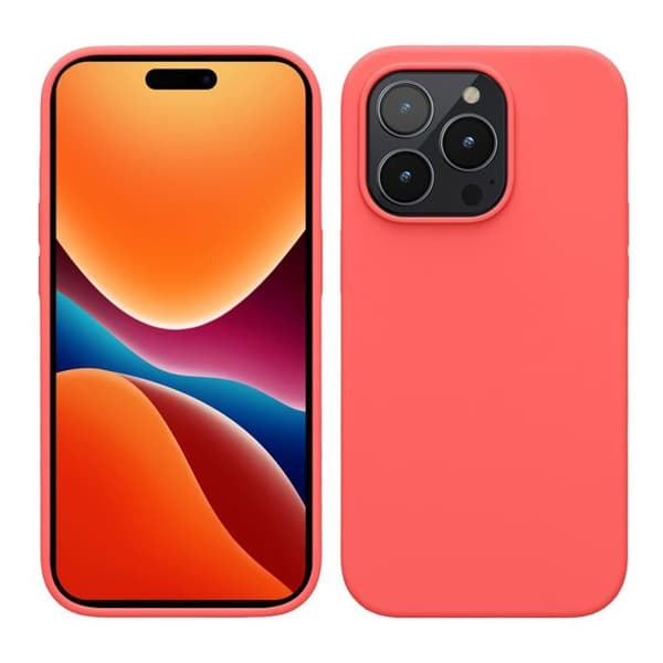 kw-commerce iPhone 14 Pro silikonfodral Neon Coral