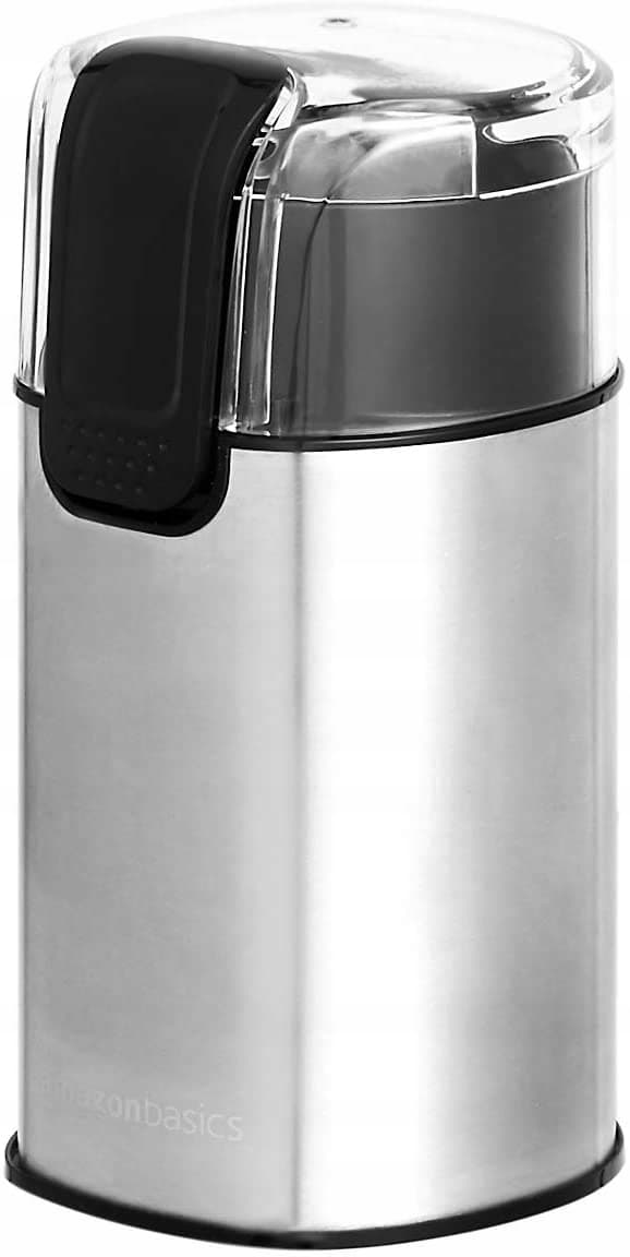 Amazon Basics cg9402ce elektrisk kaffekvarn Silver/Gray 30g