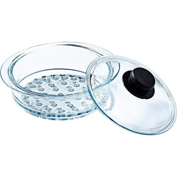 Pyrex ångkokare set glas 20 cm