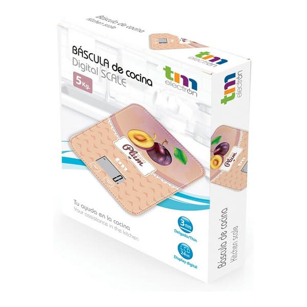 TM Electron Eco Plum köksvåg 5 kg digital multicolor