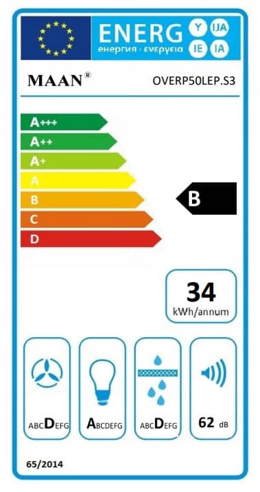 MAAN Vertical PG 60 køkkenventilator i sort