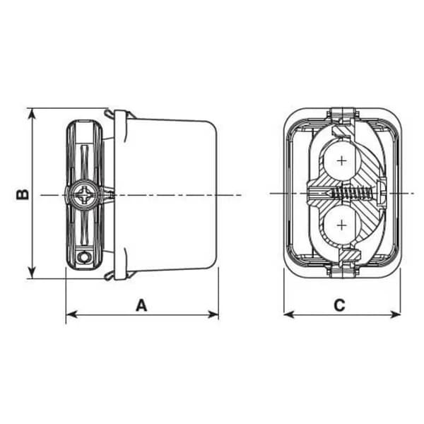 STEAB 5633 Silver IP68 Junction Box