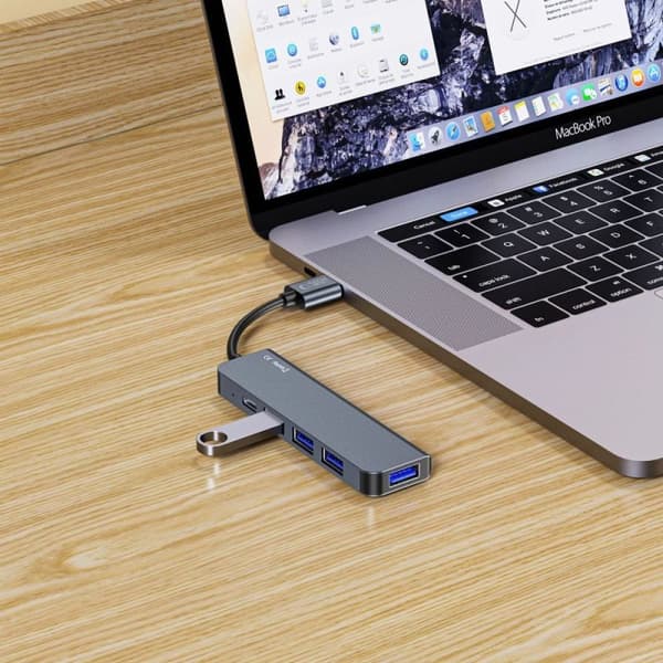 Tech-Protect v0-hub USB-hub 5in1 Gray