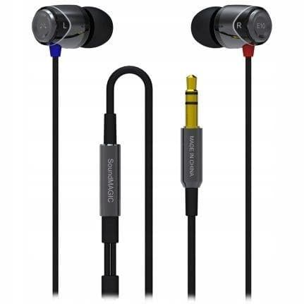 SoundMAGIC E10 in-ear hörlurar svart/silver