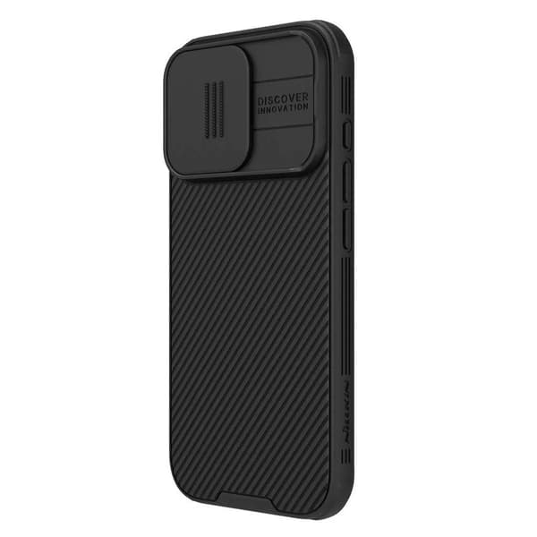 Nillkin CamShield Pro sort med beskyttende kamerabeskyttelse