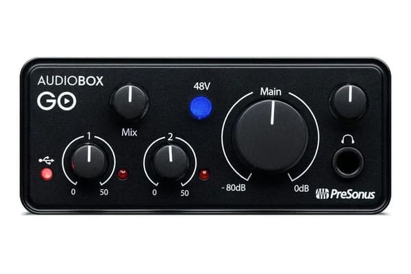 PreSonus AudioBox GO USB lydinterface sort
