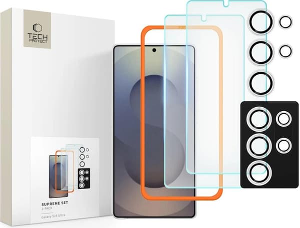 Tech-Protect Tech-Protect Supreme Sæt til Samsung Galaxy S25 Ultra, transparent