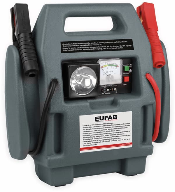 Eufab 16643 jump starter 7000mAh Grå