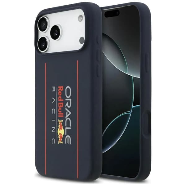Red Bull oversize vertical logo magsafe iPhone 17 Pro Max Navy Blue