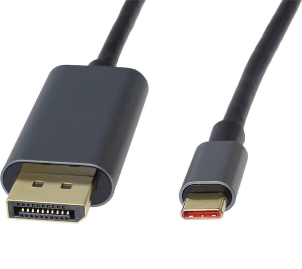 PremiumCORD USB-C - DisplayPort-kaapeli 2 metriä musta