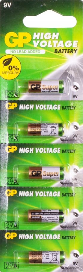 GP Batteries 29a 9V 18mAh alkaline batteri