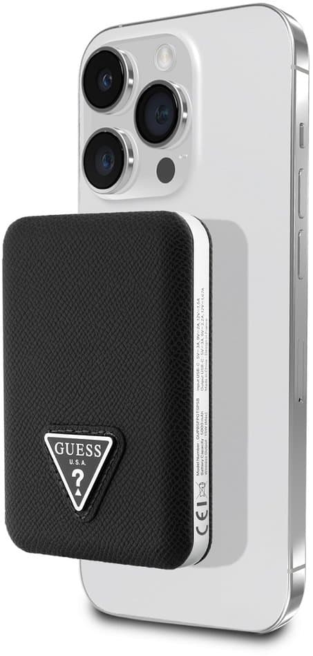 Guess Grained Triangle Power Bank 5000mAh Musta